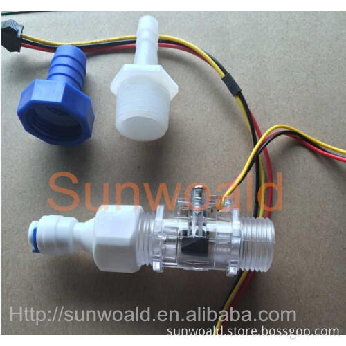 1/2" Magnetic plastic water liquid flow sensor for water heater